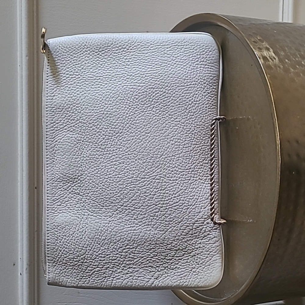 GiGi New York Oversized Leather Clutch Snakeskin Design - Picture 3 of 7